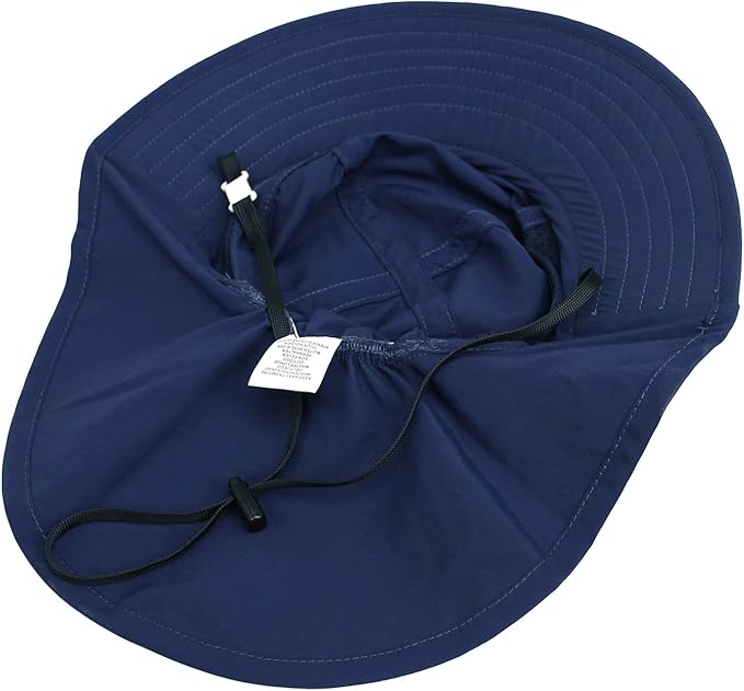 Baby Sun Hat UPF 50+ Toddler Wide Brim Beach Hats for Boys Girls 0-6 Years