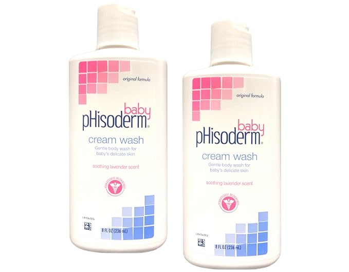 pHisoderm Baby Tear-Free Cream Wash 8 oz (Pack of 2)
