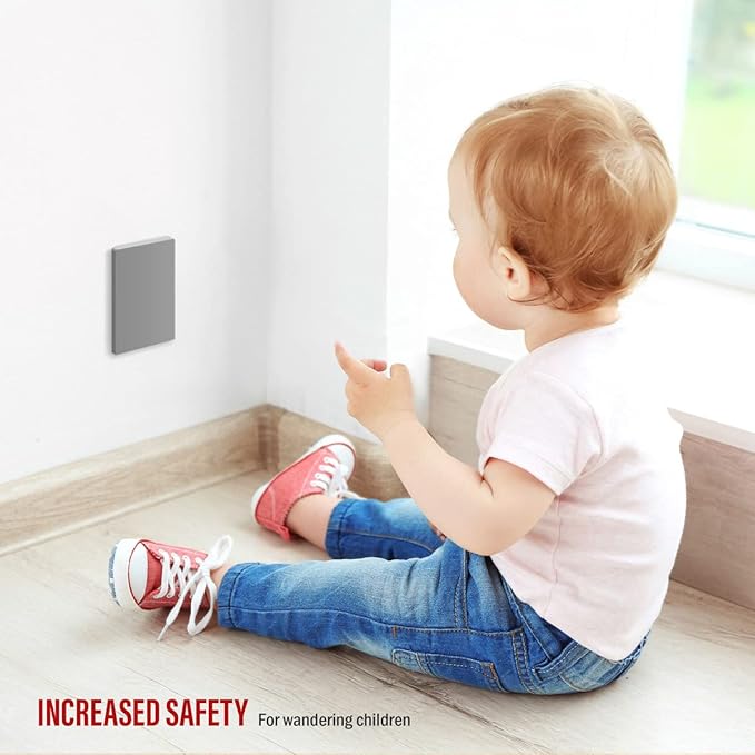 ENERLITES Screwless Blank Wall Plate, Child Safe Blank Device Outlet Cover, Standard Size, 1-Gang 4.68" x 2.93", Polycarbonate Thermoplastic, UL Listed, SI8801-GY, Glossy, Gray