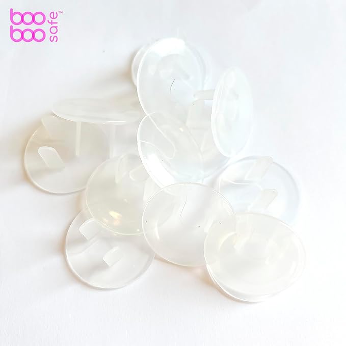Baby Proof Outlet Covers - 50 Pack Transparent Socket Covers for Outlets - Easy Install Outlet Plug Covers - Child Safety Clear Outlet Covers - Durable & Steady Outlet Covers