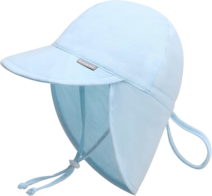 Duoyeree UPF 50+ Baby Sun Hat with Ear and Neck Protection - Toddler Beach Hat for Boys & Girls - Ideal for Summer Fun