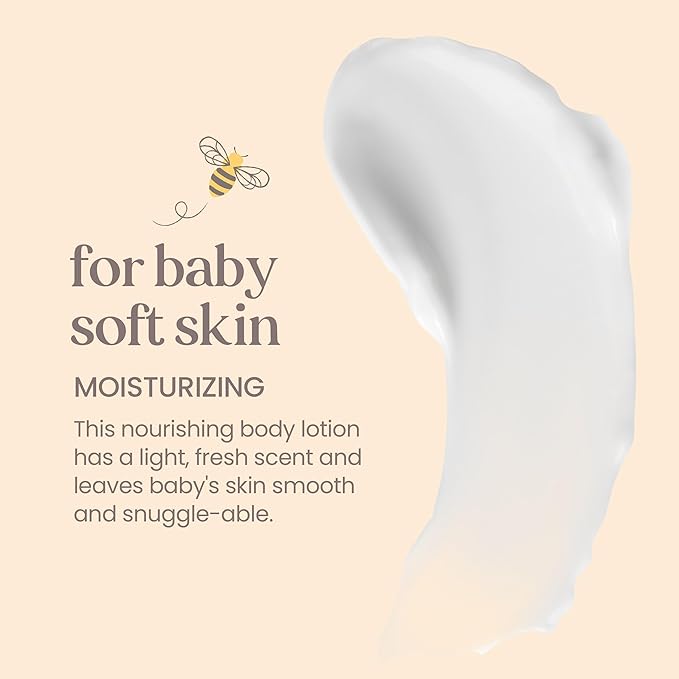 Burt's Bees Baby Nourishing Lotion, Original Scent Baby Lotion - 6 Ounce Tube - Pack of 3
