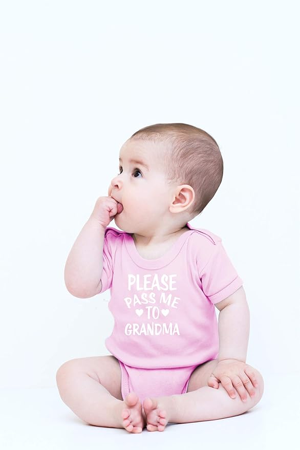 CBTwear Please Pass Me To Grandma Baby Bodysuit Funny Infant Outfit Cute Newborn Clothes Unisex Romper
