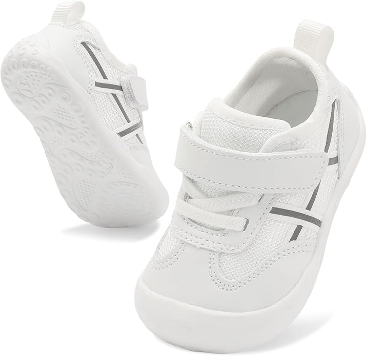 Scurtain Baby Shoes Boy Girl First Walking Shoe Infant Crib Breathable Sneakers Lightweight Barefoot Shoes for Babies