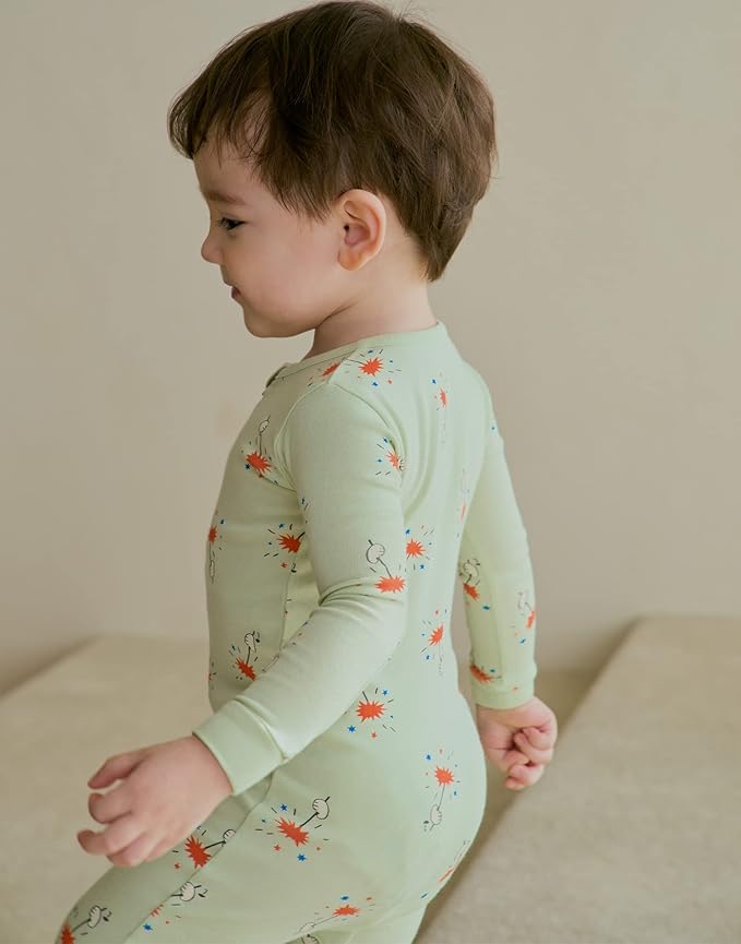 moimoln Modal Cotton Infant Toddler Boys Girls One-Piece Snug fit Romper Playsuits