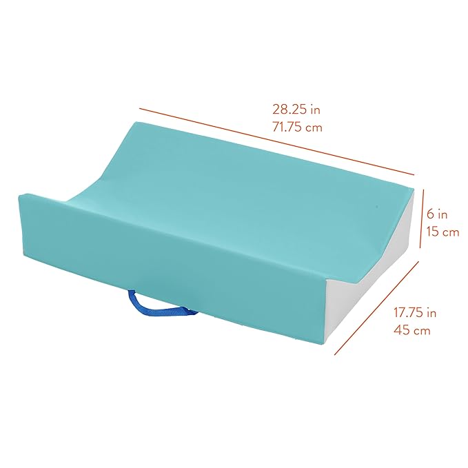 Contoured Portable Baby Changing Pad, Newborn Essentials, Seafoam/Light Grey