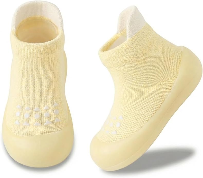 Baby Sock Shoes Toddler Walking Shoes Infant Non-Slip Slippers with Soft Rubber Sole Baby Boys Girls Sneakers
