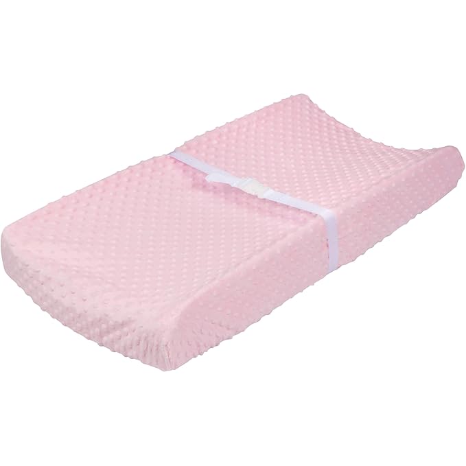 Gerber Baby Boys Girls Neutral Newborn Infant Baby Toddler Nursery Changing Pad Cover, Dotted Pink, 16" x 32