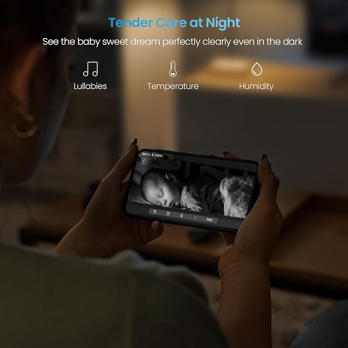 ieGeek 1080P Baby Monitor with 2 Cameras | 4.3" Split-View for Twins Nursery | Night Vision, Sound & Motion Alerts, 2-Way Talk, Pan-Tilt-Zoom | Secure Local Monitoring with Free App, No Monthly Fee