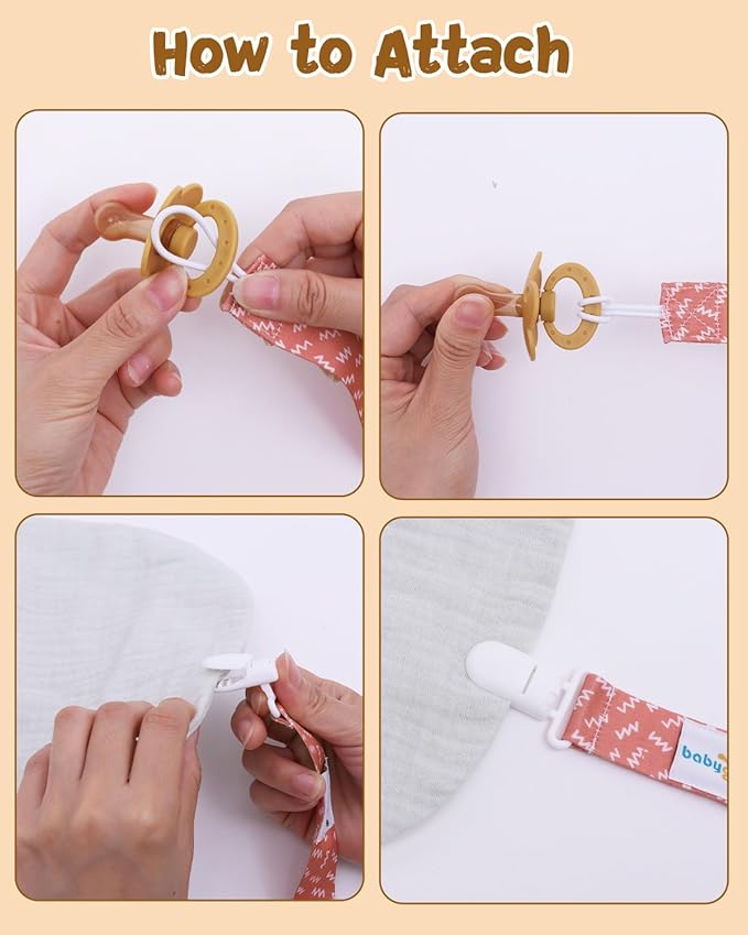 babygoal Baby Pacifier Clips 8 Pack 8PB26