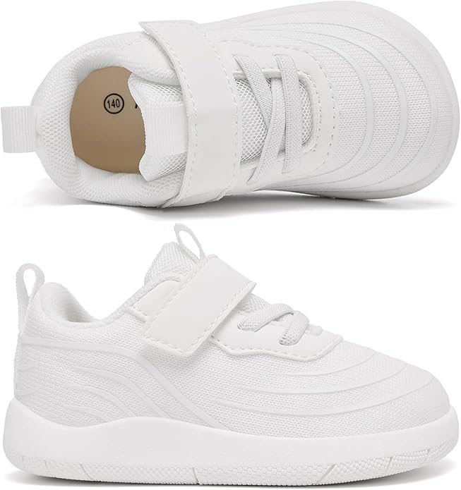 MORENDL Wide Toddler Shoes Baby Walking Shoes Boys & Girls Barefoot Sneakers Zero Drop Comfort Tennis Running Outdoor Activities