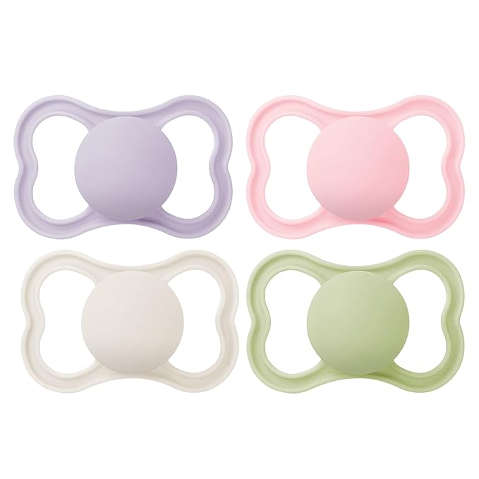 MAM Air Pacifier for Babies 16+ Months, Extra Air Flow for Sensitive Skin, Developed with Medical Experts, BPA-Free Skin Soft Silicone, 4 Count, Made in Europe