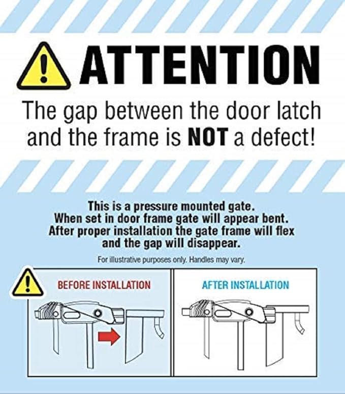 Regalo Safety 38" Baby Gate for Doorways & Bottom of Stairs, Pressure Mount Design for Babies, Toddlers & Pets, Tested & Safe for 30 Years, American Designed, American Owned, White