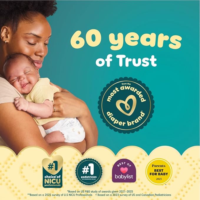 Pampers Swaddlers Diapers, Size 3 (13-26 lbs), 26 Count, Absorbent, Keeps Baby Dry and Comfortable, Skin Safe Disposable Baby Diaper (Packaging May Vary)