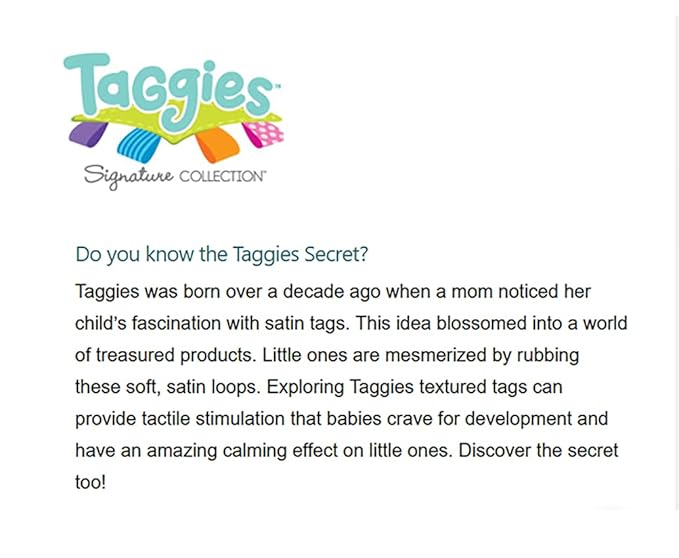 Mary Meyer Taggies Soft Baby Rattle with Teether Ring and Sensory Tags, 6-Inches, Tilly Giraffe