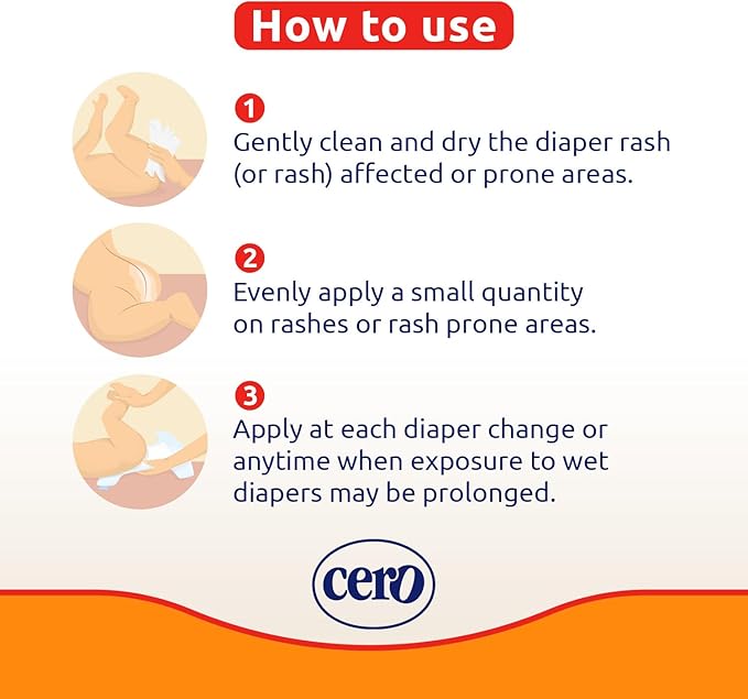 Crema Cero Diaper Rash Cream for Baby with Zinc Oxide and Calendula – High-Strength Diaper Cream for Quick Relief and Protection – Hydrating and Soothing Baby Balm – Calendula 3.9 oz