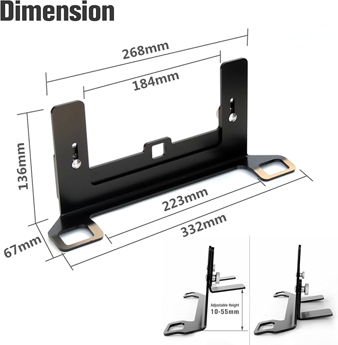 Universal Child Seat Anchor Kit Safe Cars Seat Mount Bracket, Universal ISOFIX Latch Interface Bracket Steel Latch Connector 332*135*136mm Height Adjustable for Sedans