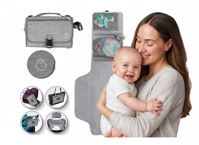 Baby Portable Diaper Changing Pad - Baby Changing Pad & Diaper Changer Travel Bag