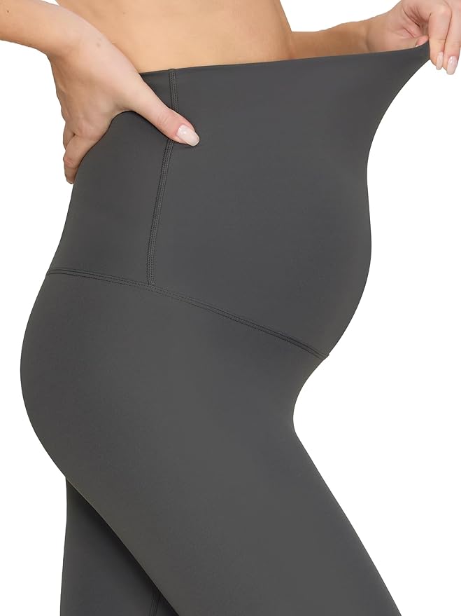 Maternity Leggings Over The Belly - Pregnancy Yoga Pants Soft Workout Leggings