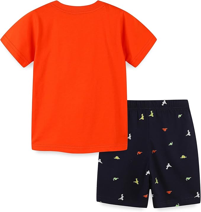 Baby Toddler Boy's Cotton Short Sleeve Tshirt and Short Set