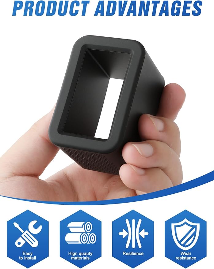 2 PCS Seat Belt Buckle Holder, Silicone Seatbelt Buckle Booster to Makes Receptacle Stand Upright for Easy Access (Black)