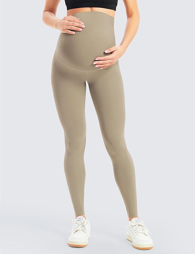 BONVIGOR Women's Maternity Leggings Over The Belly Bump Workout Full Length Leggings Running Active Yoga Pants