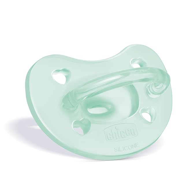 Chicco PhysioForma Silicone Orthodontic Pacifier, 0-6m | 100% Soft Silicone | Supports Breathing & Oral Development | Satin-Textured Nipple | Includes Sterilizing Case | BPA Free | Multipack, 4pk