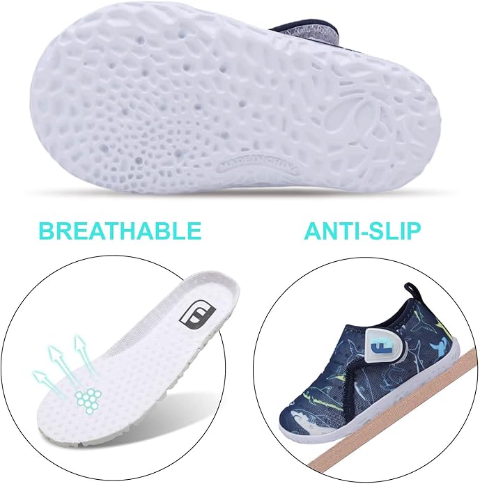 JOINFREE Baby Toddler Water Shoes Boys Girls Sandals Barefoot Kids Breathable Sneakers Shoes for Walking Running
