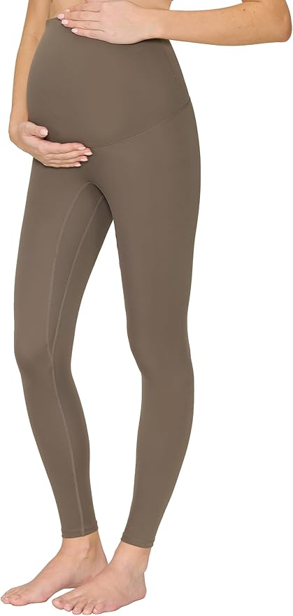 Maternity Leggings Over The Belly - Pregnancy Yoga Pants Soft Workout Leggings