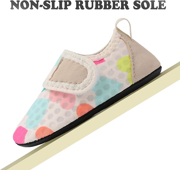 JIASUQI Baby Boys and Girls Barefoot Swim Water Skin Shoes Aqua Socks for Beach Swim Pool