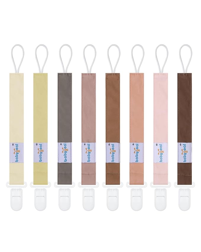 babygoal Baby Pacifier Clips 8 Pack, Pacifier Holder Clips 8PS44
