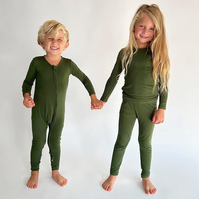 Bellabu Bear Convertible Footies for Baby Boys & Baby Girls, Family Matching Pajamas, Rayon from Bamboo