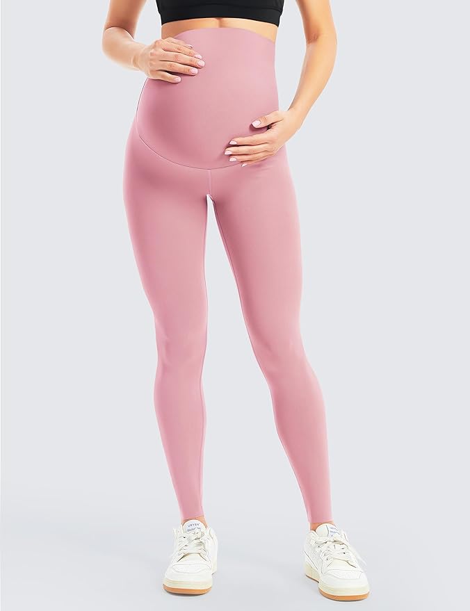 BONVIGOR Women's Maternity Leggings Over The Belly Bump Workout Full Length Leggings Running Active Yoga Pants