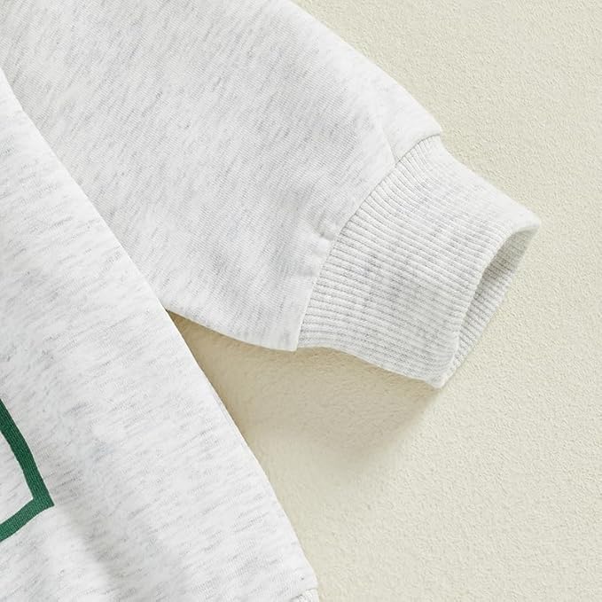 Infant Baby Boy Fall Clothes Set Funny Letter Sweatshirt Pant Outfit Toddler Winter Clothes 6 12 18 Months 2T 3T