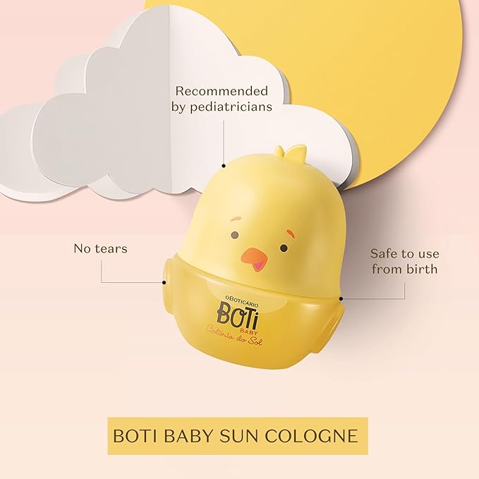 O Boticário Boti Baby Sun Cologne, Relaxing Lavender Baby Perfume Fragrance Spray, 3.3 Ounce