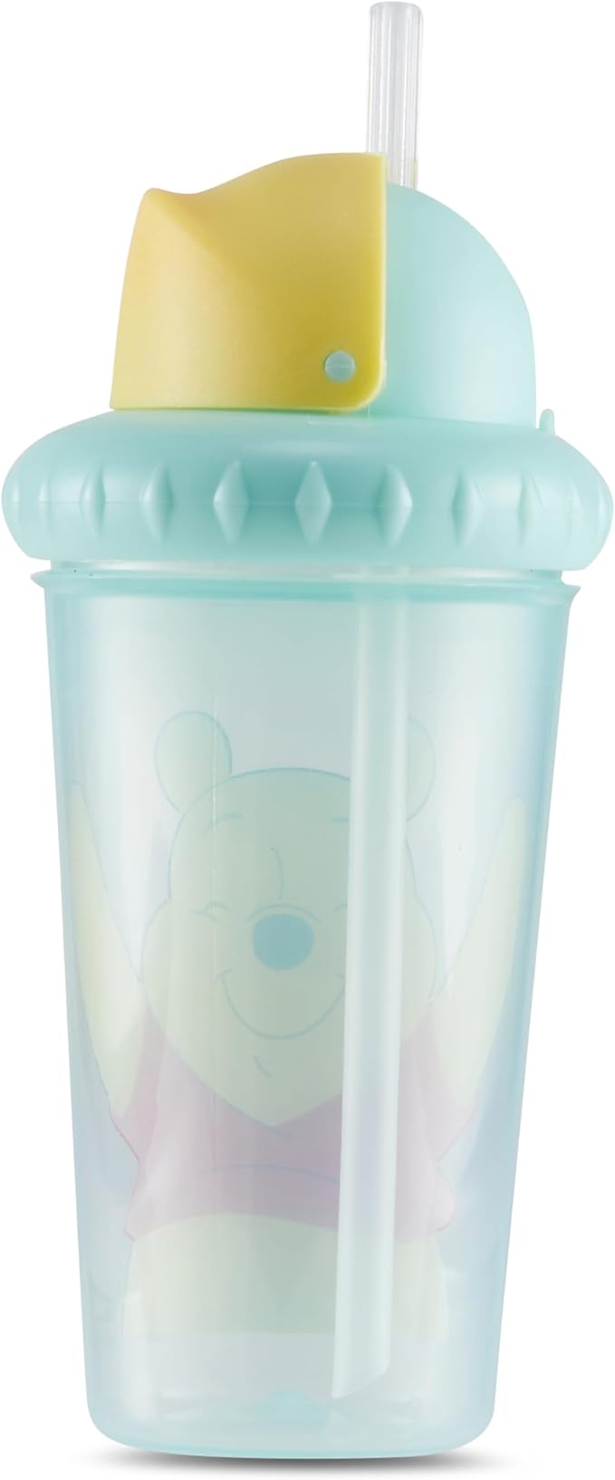 Disney Toddler Sippy Cups for Boys and Girls | 10 Ounce Sippy Cup Pack of Two with Straw and Lid | Durable Leak Proof Travel Water Bottle for Toddlers