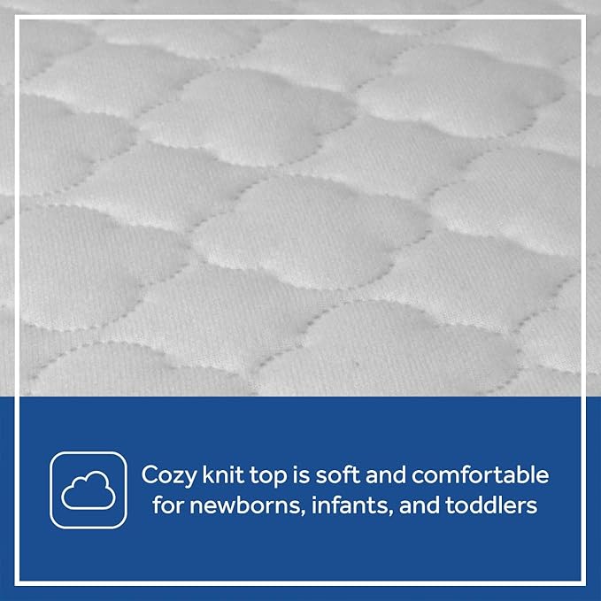 Sealy Baby 6-Pack Fitted Waterproof Infant Crib Mattress Protector Pad and Toddler Bed Cover, Durable and Comfortable Topper, Machine Washable and Dryer Friendly, 52” x 28”- White
