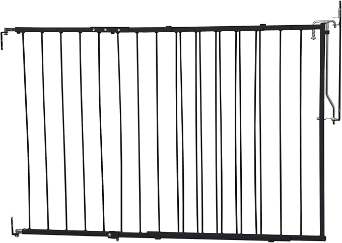Cardinal Gates MG25 Duragate Baby Gate - Adjustable Dog Gate - Steel Safety Gate for Kids & Pets - 26.5 to 41.5 Inches Wide - Black (+ TPX and BX12)