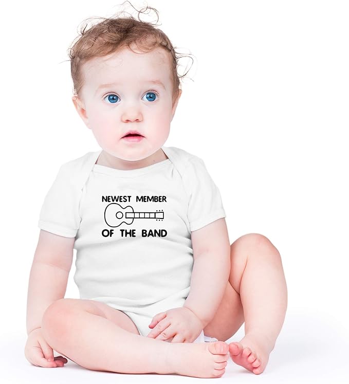AW Fashions New Member Of The Band Baby Bodysuit Funny Family Newborn Outfit for Boys or Girls Clothing