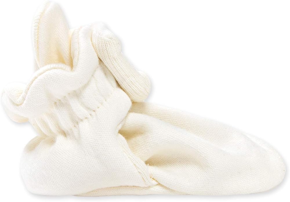 Burt's Bees Baby Unisex Booties Organic Cotton Newborn Essentials Shoes for Infants