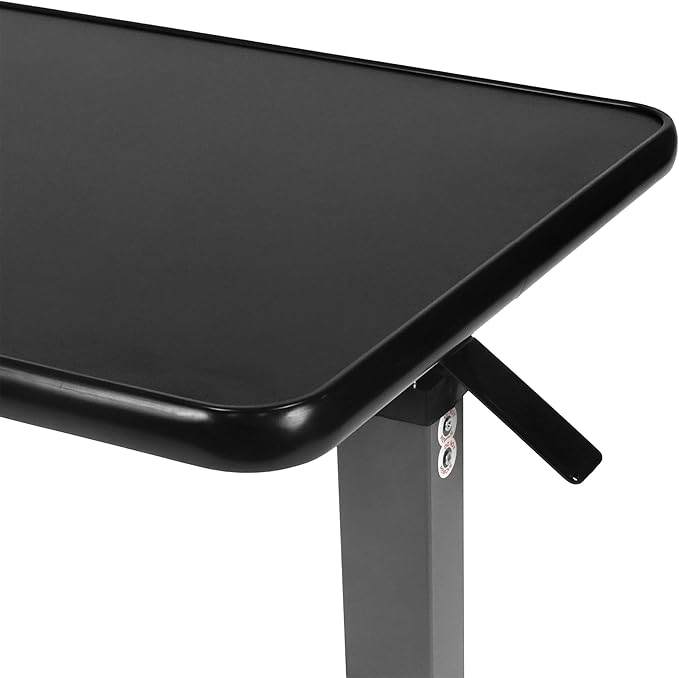 Vaunn Medical Adjustable Overbed Bedside Table with Wheels (Hospital and Home Use)