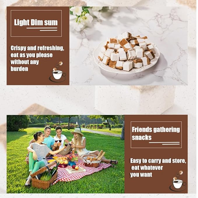 Freeze dried coffee coconut milk chunks (150g/5.29), coffee coconut milk crisps, Crispy freeze-dried snacks