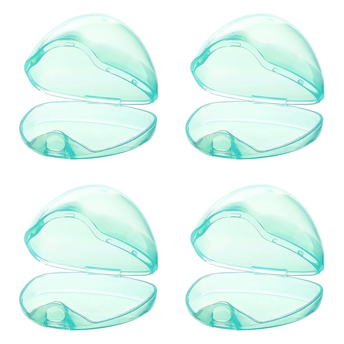 Accmor Pacifier Case, Pacifier Holder Case, Pacifier Container for Travel, BPA Free,Transparent Green, 4 Pack