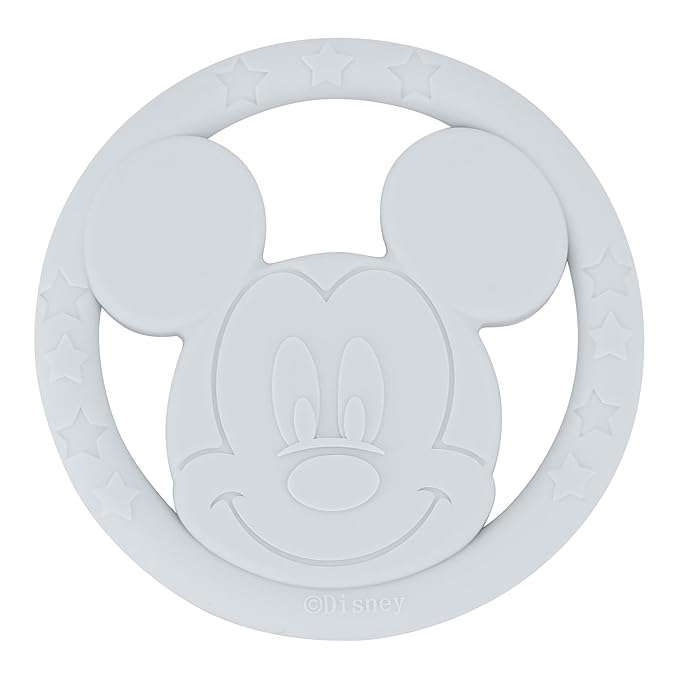 Cudlie Disney Silicone Teether Toy Set for Infants, Food Grade and BPA Free Teethers for Babies 6-12 Months, 2-Pack Teether Toys for Newborns