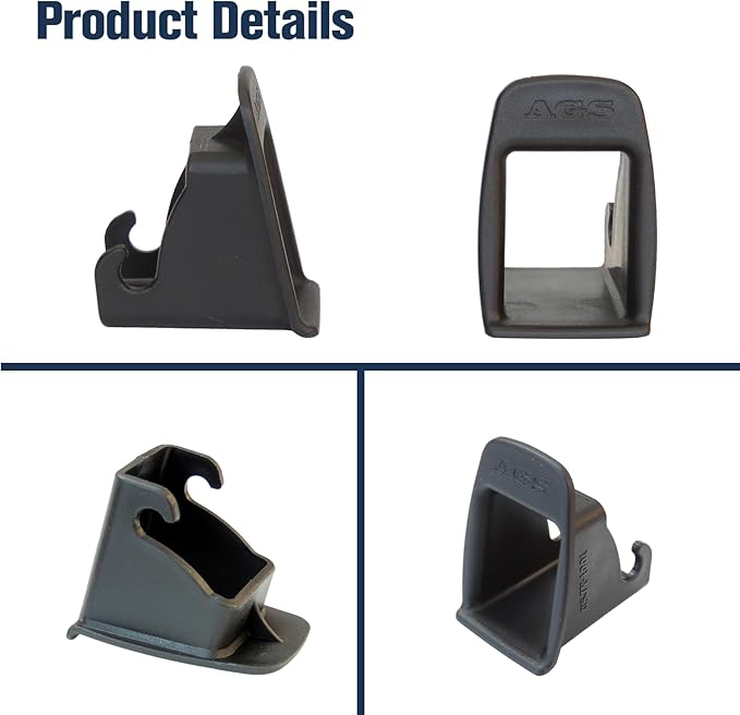 ISOFIX Interface Belt Latch Guide, 2 Pcs Car Seat ISOFIX Interface Buckle Fixed Guide Groove Car Seat Bracket Connector, Black