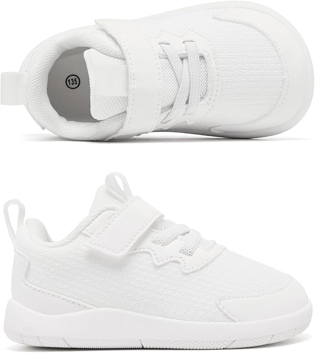 MORENDL Wide Toddler Shoes Baby Walking Shoes Boys & Girls Barefoot Sneakers Zero Drop Comfort Tennis Running Outdoor Activities