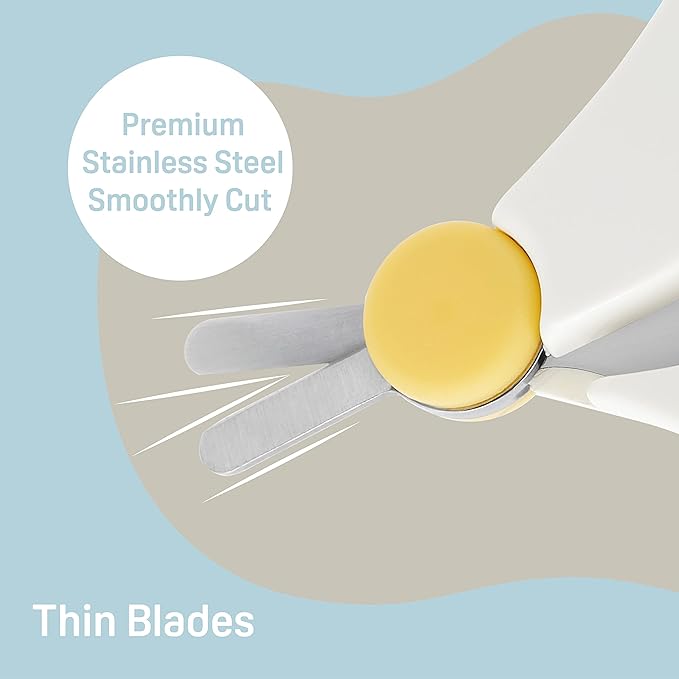 Pigeon Baby Nail Scissors with Rounded Tip, 0 Months (MADE IN JAPAN)