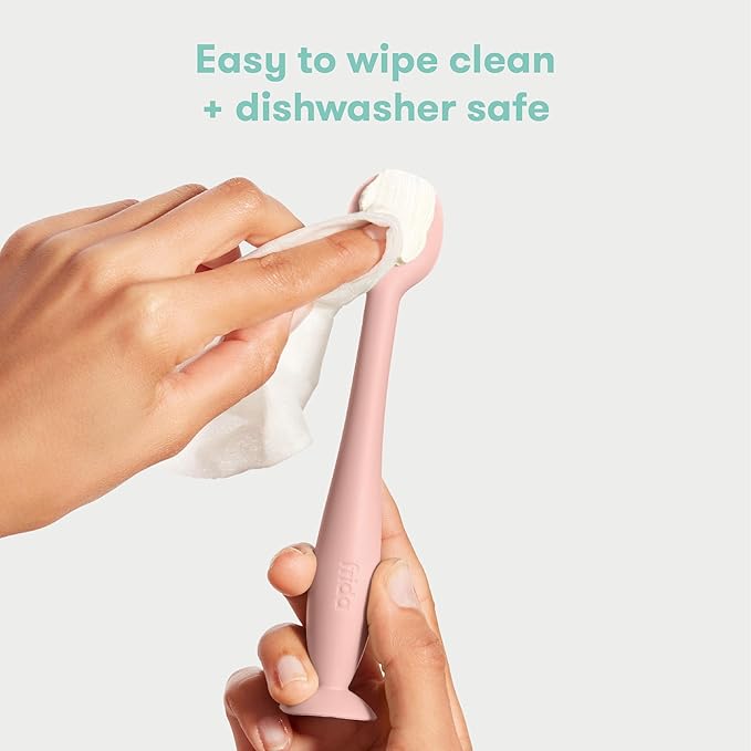 Frida Baby Diaper Cream Spatula, 100% Silicone Butt Spatula for Baby, Diaper Cream Applicator for Easy + Clean Use of Butt Paste & Diaper Rash Cream, BPA- Free, Pink