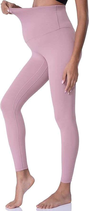 POSHDIVAH Women's Maternity Leggings Over The Belly Pregnancy Yoga Pants Active Wear Workout Leggings
