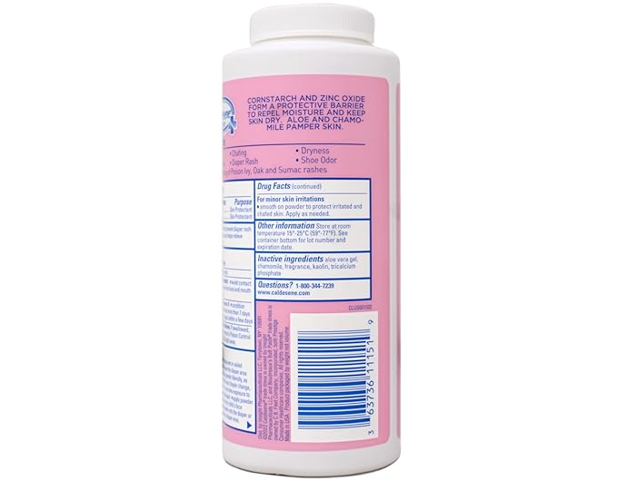 Caldesene Medicated Protecting Powder with Zinc Oxide & Cornstarch-Talc Free, 5 Ounce (5 Pack)